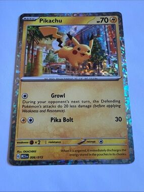 Pikachu 006/015 McDonald's Collection 2023 Pokémon Holo LP